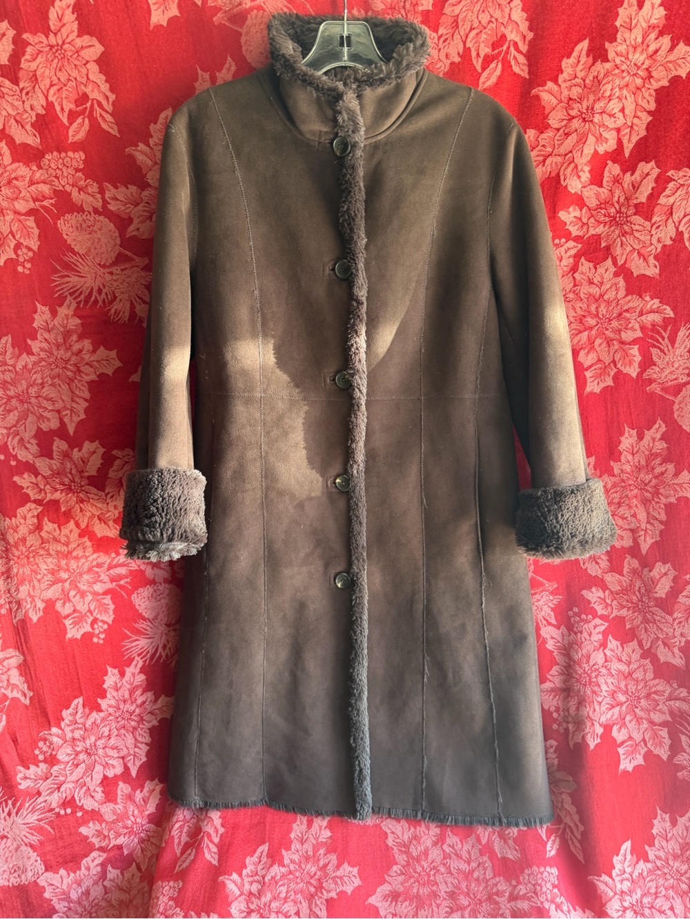 Y2K chocolate brown coat